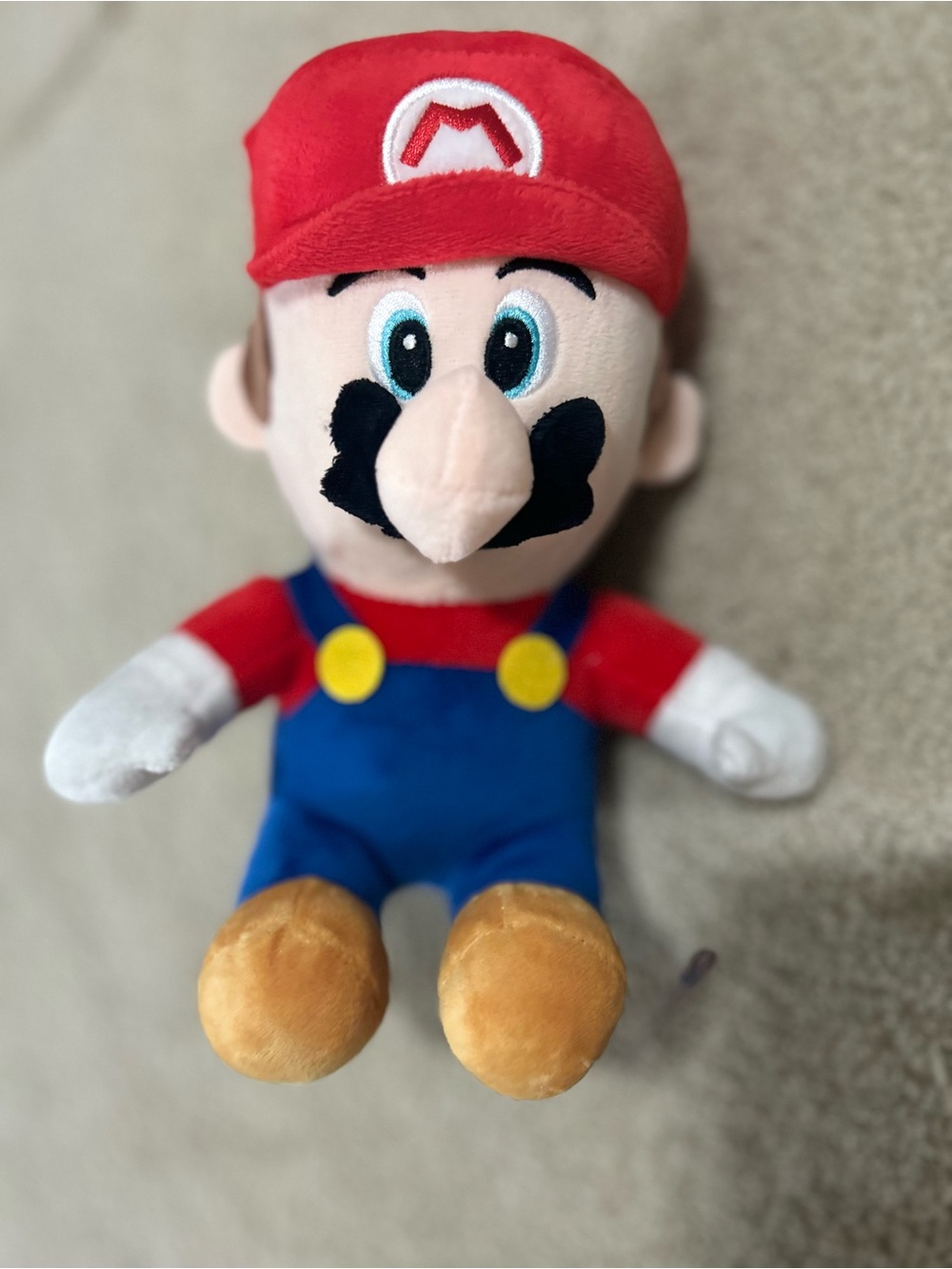 Nintendo Mario Plush Toy - Red, Blue, Yellow, Tan